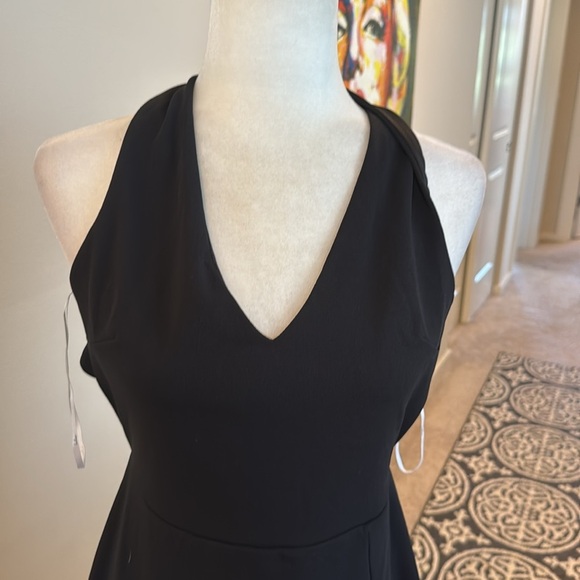 Beyond Classy Black Satin Halter Midi Dress - Picture 14 of 16